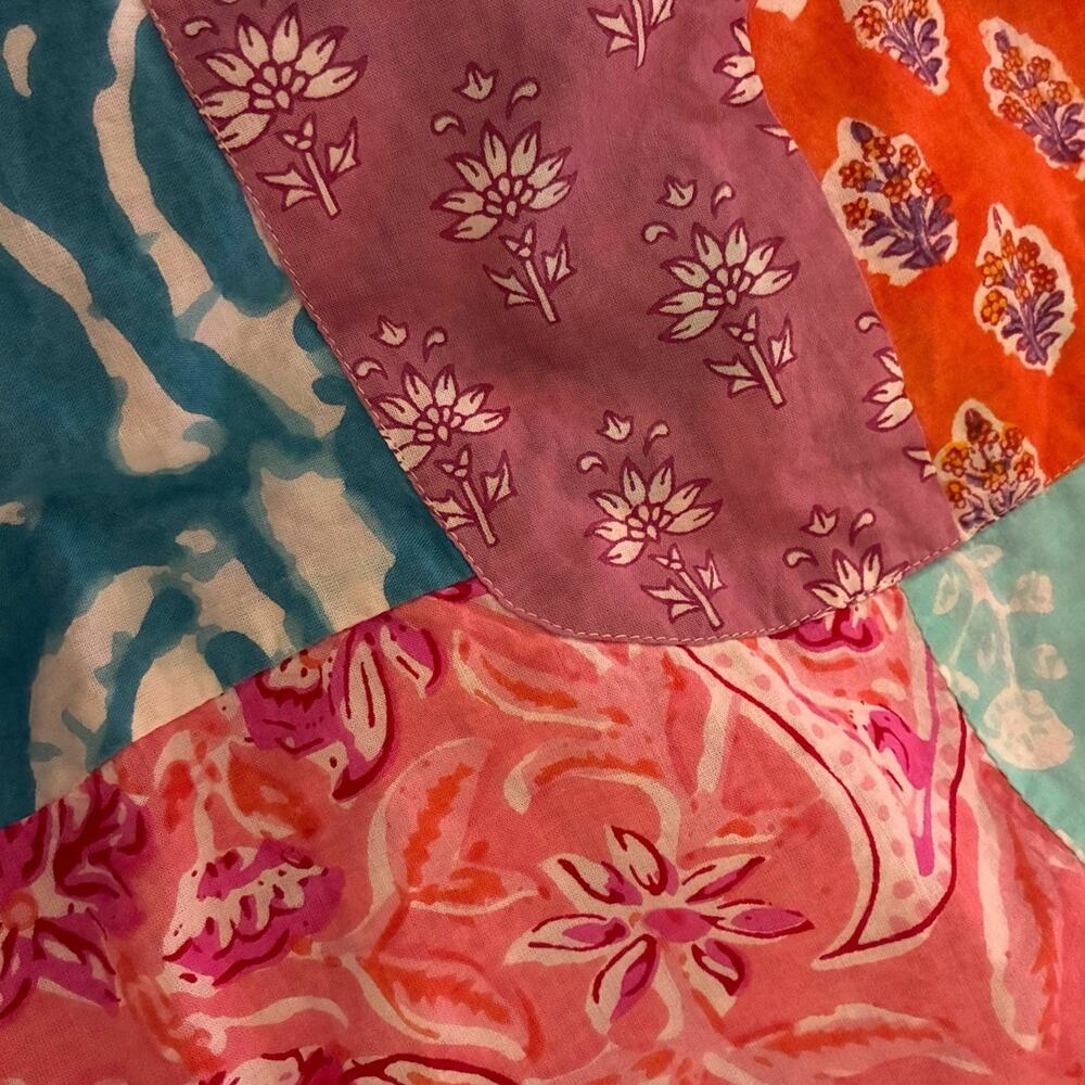 Patchwork Multicolor Women's Robe - image 7